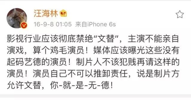 胡歌拍繁花为什么用替身,胡歌替身事件