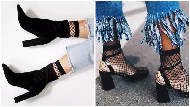 时下流行的渔网袜,渔网袜单品大全