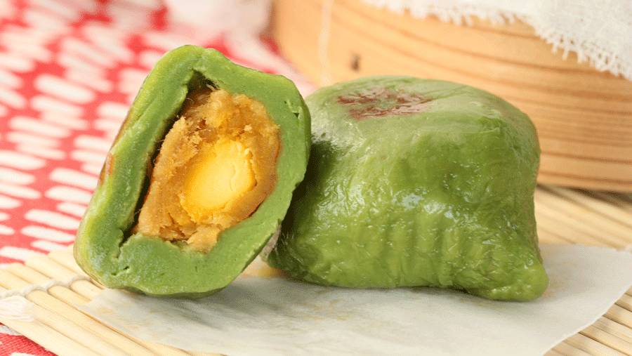 网红青团咸蛋黄肉松青团,蛋黄肉松青团推荐