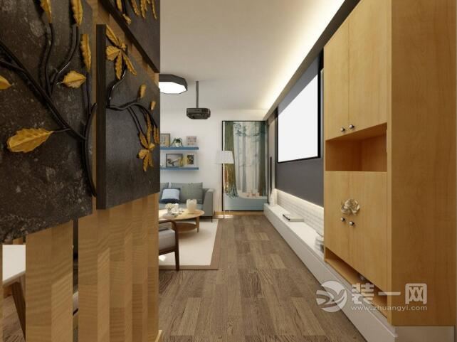 无锡百乐和园2室2厅北欧风设计客厅里的投影家用幕很不错