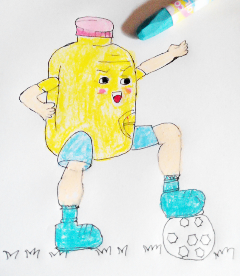 幼儿踢足球美术创意画作品,幼儿园小朋友踢足球简笔画