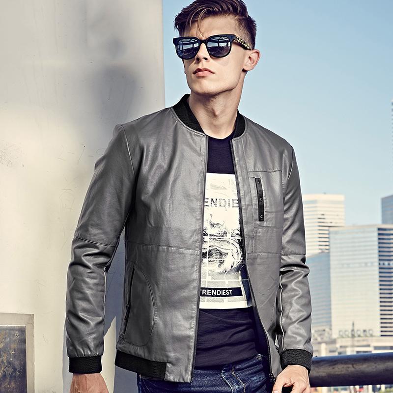 小版型男式加绒皮衣,型男时髦皮衣成熟帅气提升魅力
