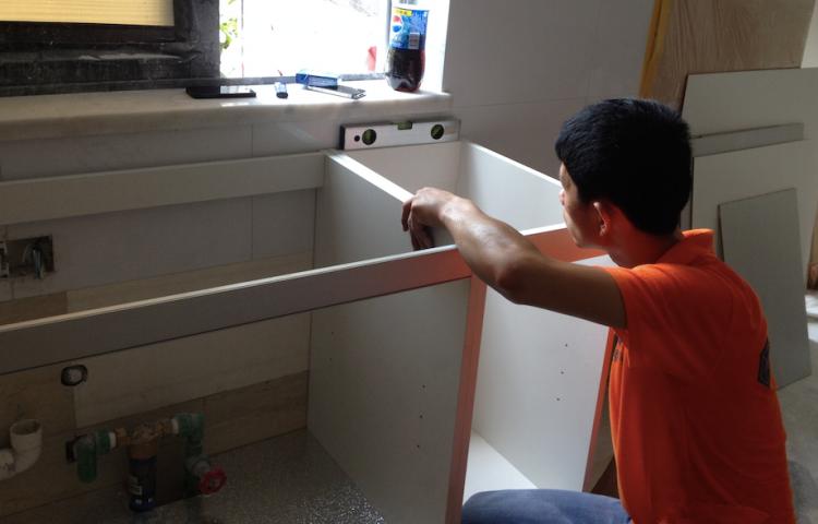 定制安装橱柜案例图片,定制橱柜施工视频