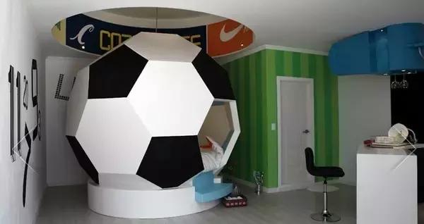 球迷创意足球主题房间，该如何表达对足球的热爱