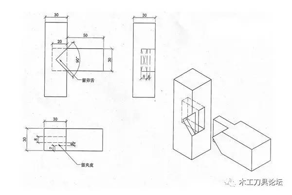 双燕尾榫卯结构,双馅抄手