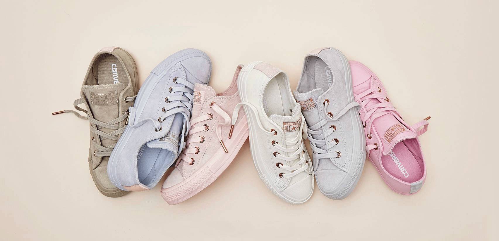 马卡龙色系的小白鞋好清新,马卡龙色系穿什么鞋都百搭