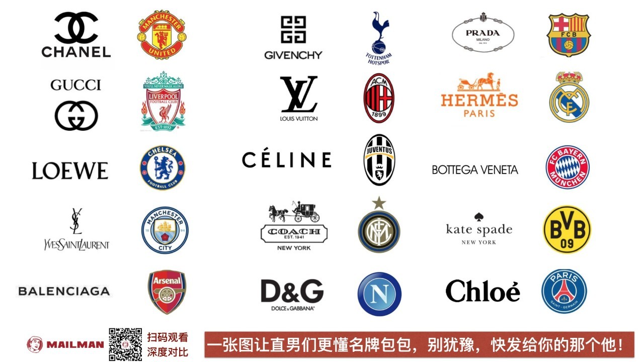 曼联就是香奈儿，皇马就如爱马仕？这样的比喻让直男更懂名牌包包
