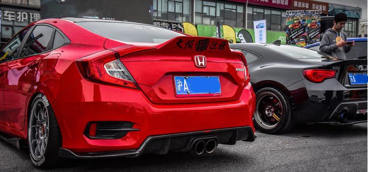 改装最好看的白色10代思域,改的最好看的十代思域