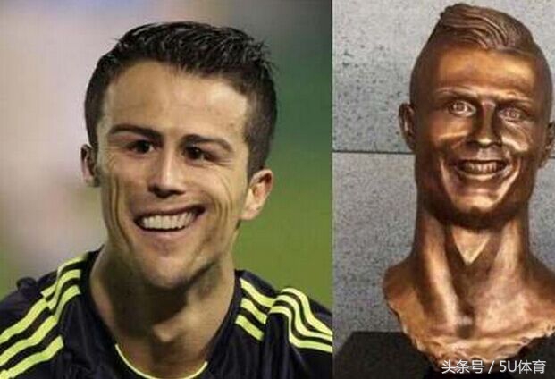 梅西和c罗雕像,c罗和梅西的雕像