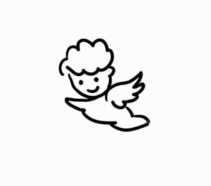 简单画天使和魔鬼的简笔画,一二三年级画天使简笔画视频