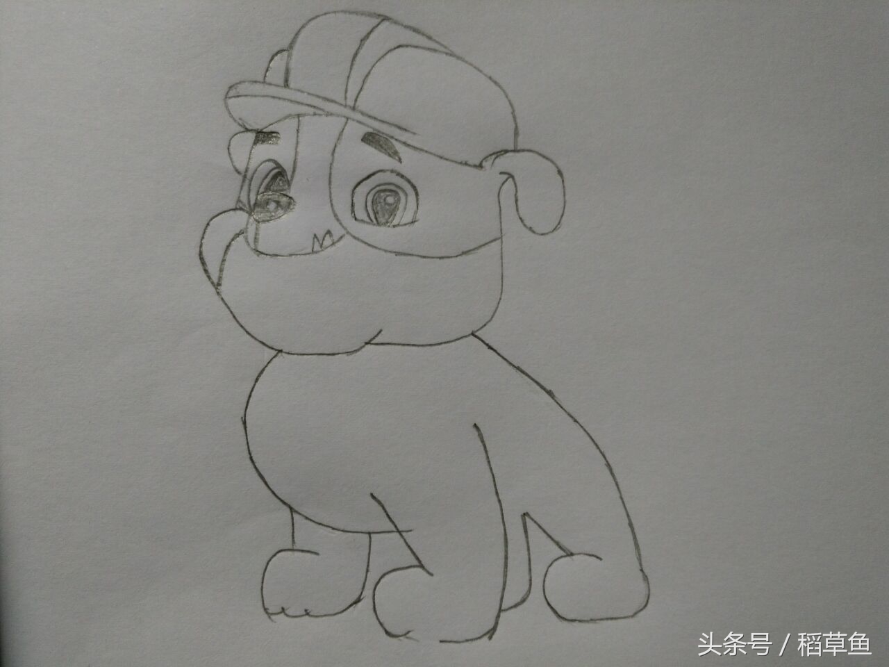 画汪汪队简笔画教程,简笔汪汪队的画法