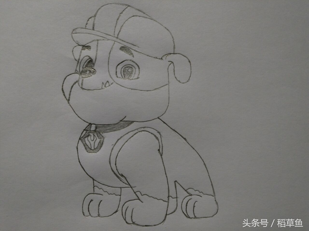 画汪汪队简笔画教程,简笔汪汪队的画法