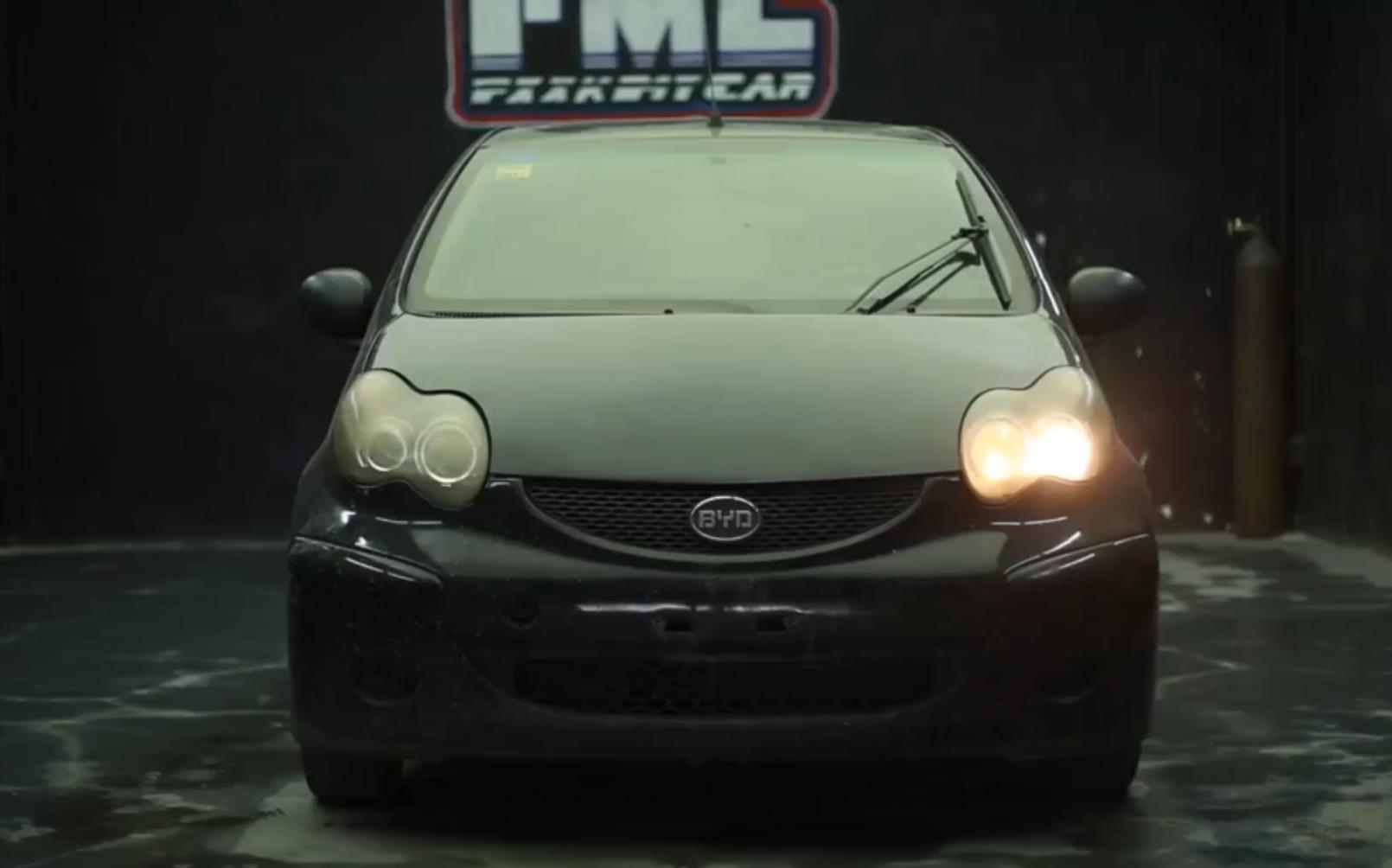 红色比亚迪f0爆改,李老鼠说比亚迪f0视频