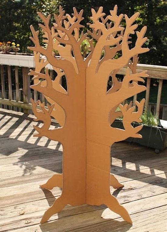 废纸箱做户外儿童玩具,废纸箱做可爱的宝宝