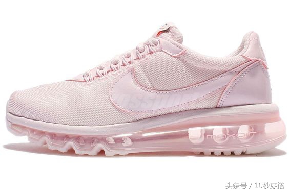 少女心开始爆发,樱花粉气垫球鞋