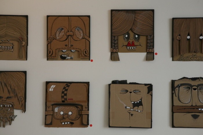 废纸箱做户外儿童玩具,废纸箱做可爱的宝宝