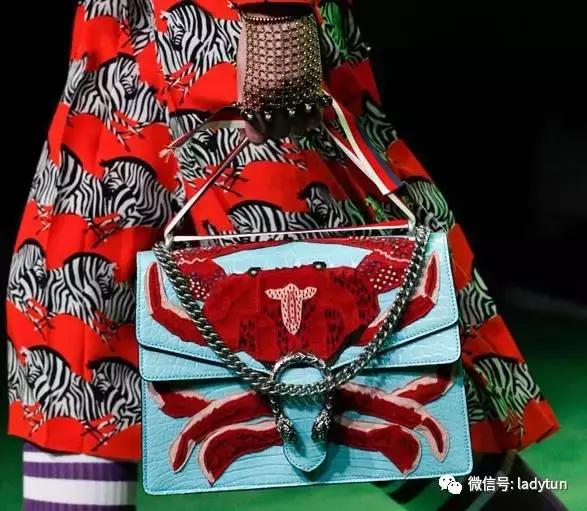 gucci竹节贝壳迷你包,gucci螃蟹包