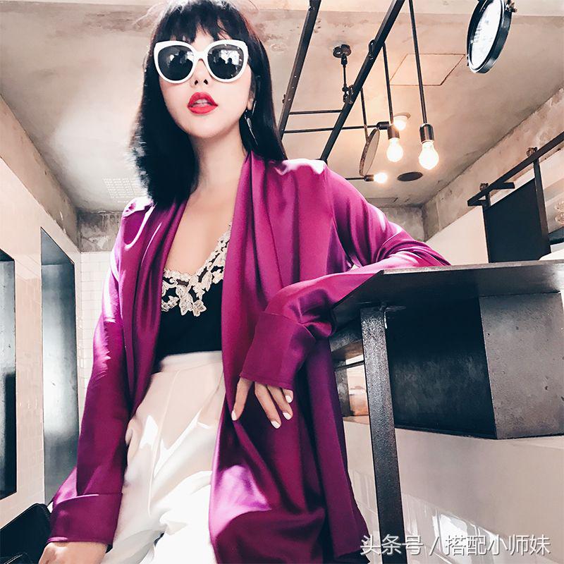 紫色也可以穿出时尚感,深紫色如何穿出时尚感