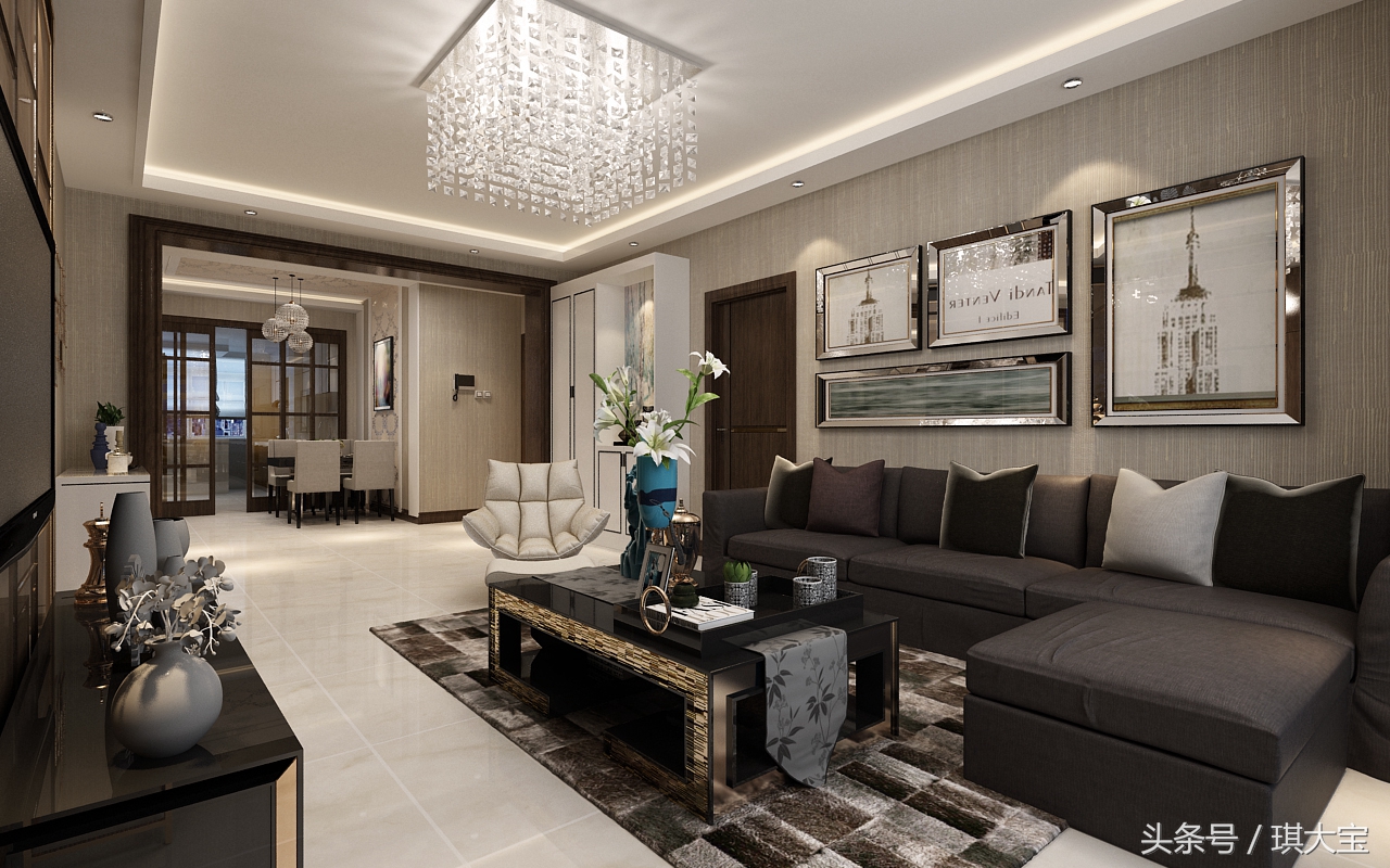 哈尔滨漫步巴黎顶层复式带露台,哈尔滨现代简约