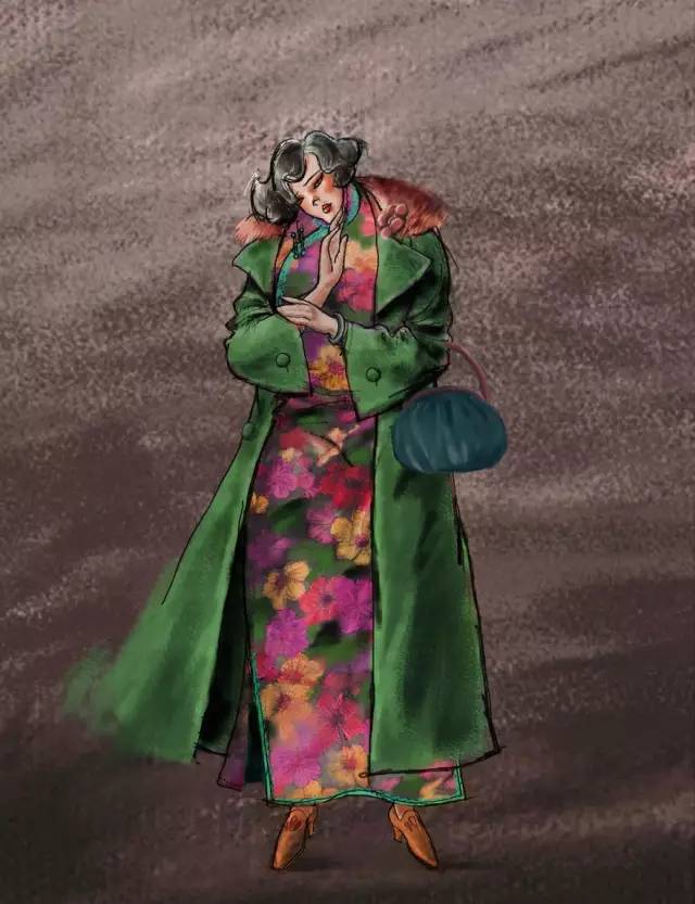 金陵十三钗玉墨旗袍造型,复古旗袍妆金陵十三钗