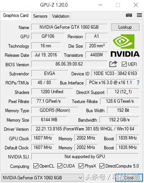 小体积显卡,gtx1060.5g与gtx1060.6g显卡对比