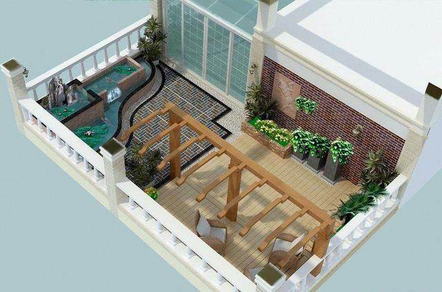 楼顶上的花园设计,楼顶花园设计案例欣赏