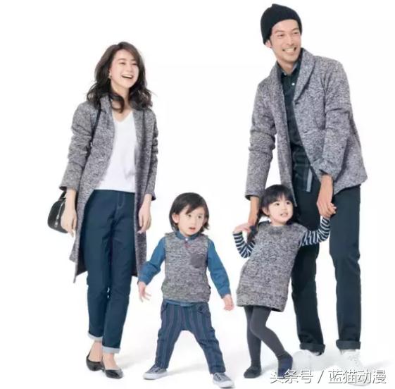 亲子装搭配,国际风亲子装
