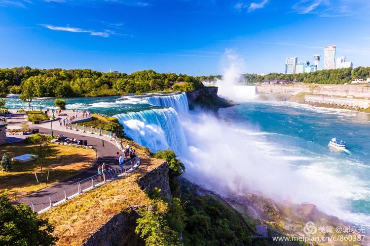尼亚加拉大瀑布观景台,游美国尼亚加拉大瀑布