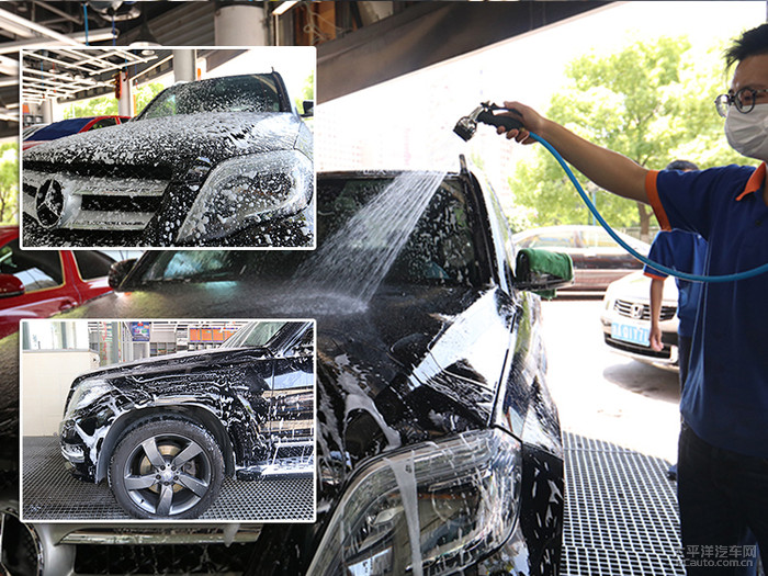 奔驰glk300整备全过程,奔驰glk300全车抛光价格