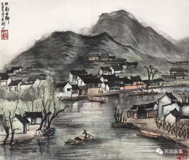 荣宝斋傅抱石湘夫人版画,傅抱石晚年生活