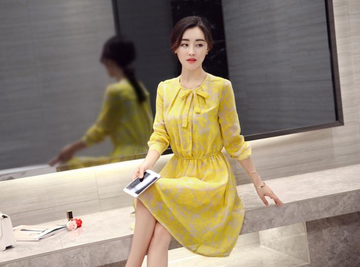 优雅气质高端的连衣裙雪纺,春秋雪纺连衣裙气质高级感轻奢