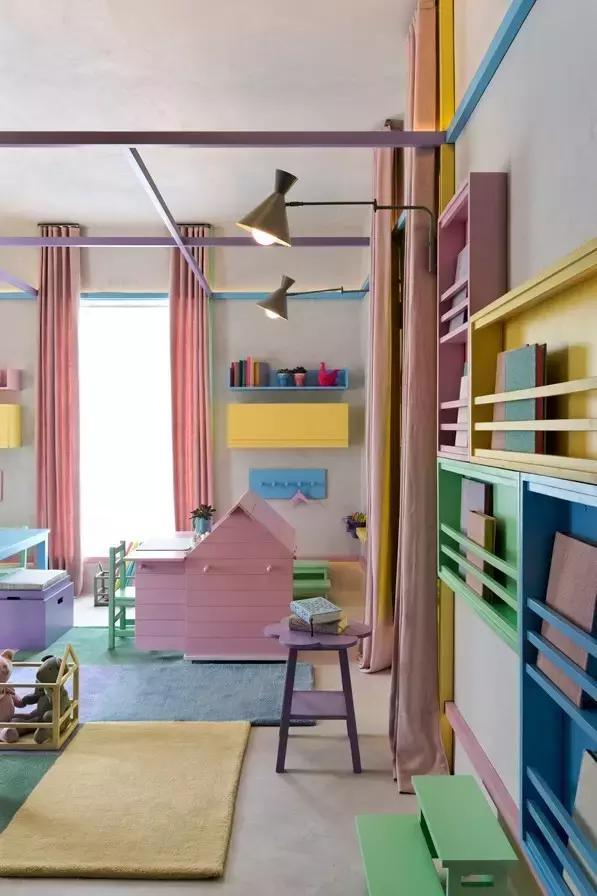 小型儿童房设计图,水泥装修风格儿童房