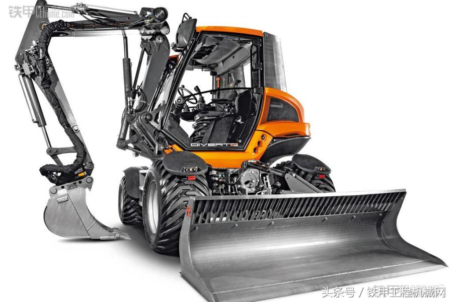 各种各样的铲车挖掘机,多功能装载机挖掘机