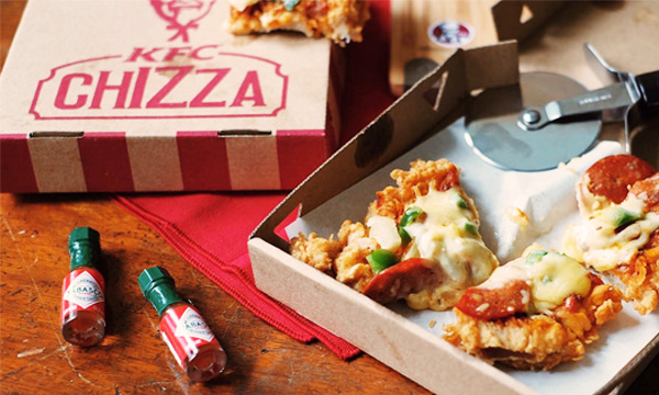 肯德基以前出过的披萨,肯德基炸鸡披萨