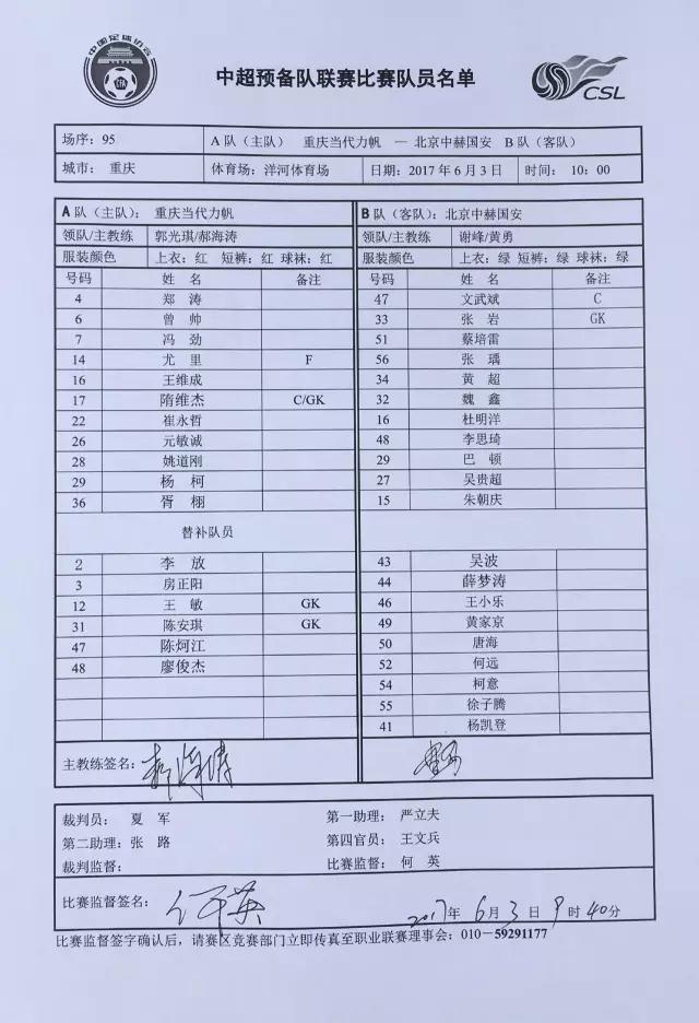 国安预备队0:1不敌上港,中赫国安赛程表