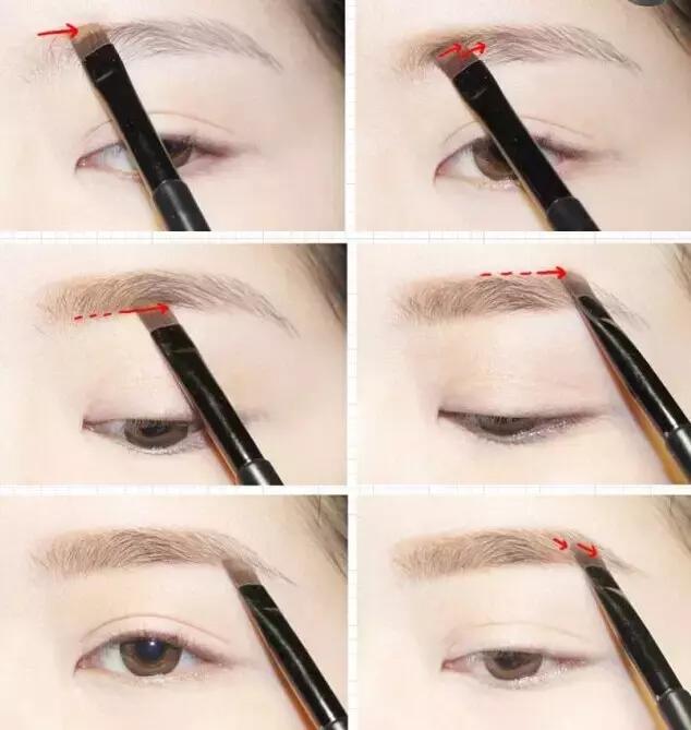 眉毛浅画法教程,眉毛淡化妆步骤