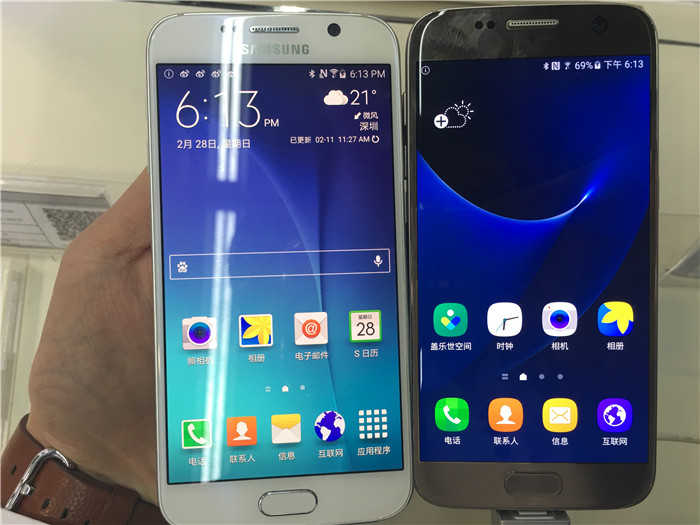 三星s7国行和美版的区别,三星s7+开箱银灰色