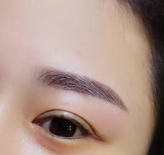 绣眉的后期效果图,绣眉后期成什么样