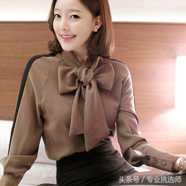 长袖雪纺衫上衣碎花时尚荷叶边,方领碎花雪纺衫荷叶边绑带短袖