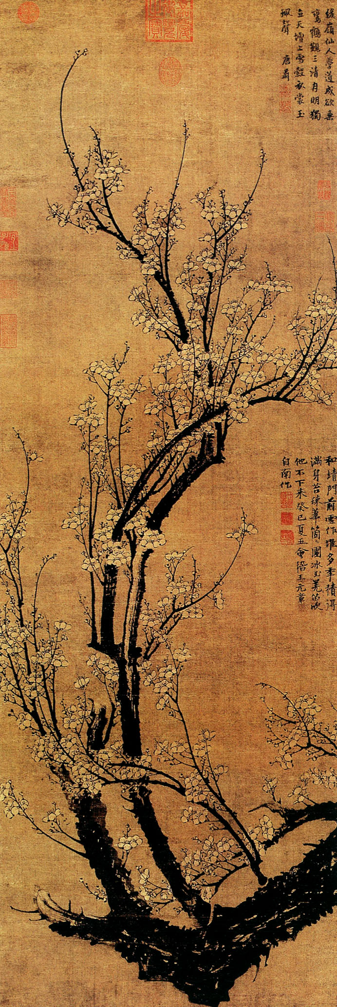 有关梅兰竹菊的中国国画作品,国画梅兰竹菊