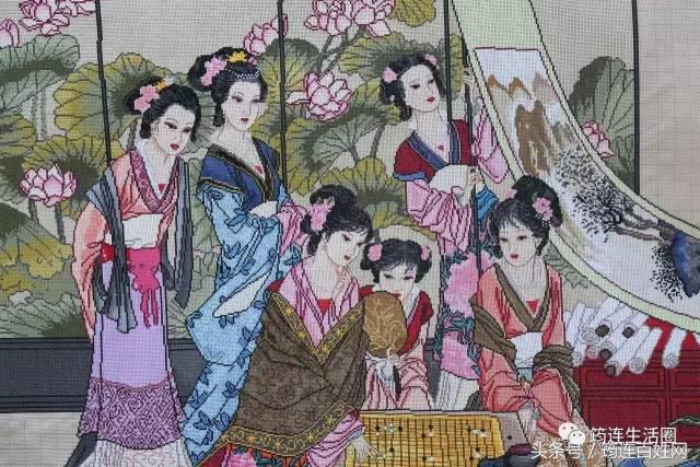 餐厅今年最火的十字绣,火锅店老板娘画画