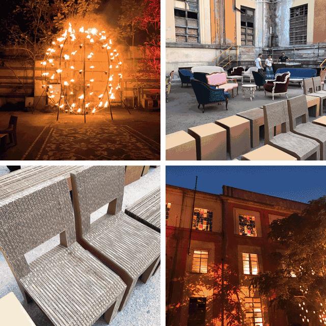 HUGO的新品发布时装秀在佛罗伦萨的旧工厂里点了上百根蜡烛