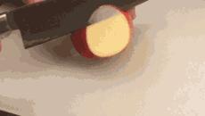 一个网友展示他的磨刀技巧...这一个个切的简直了...