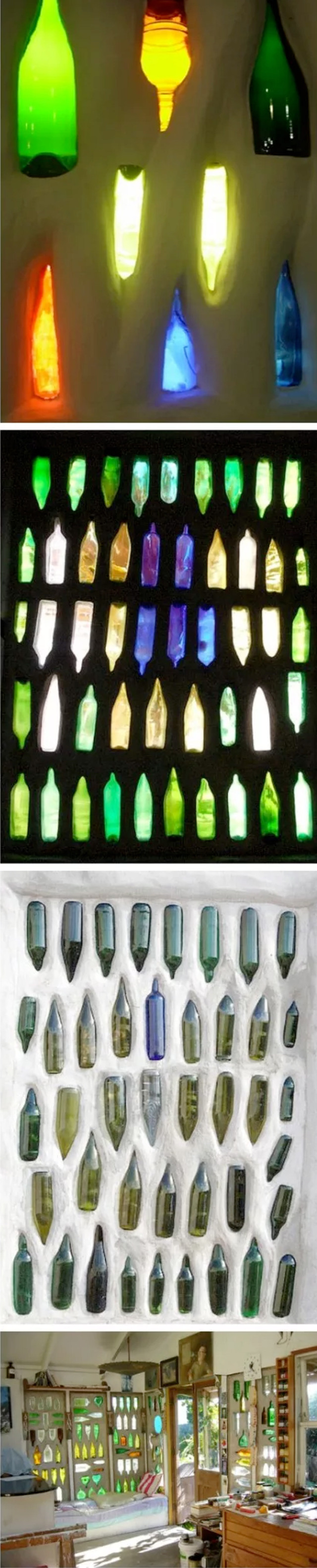 用废旧玻璃瓶做装饰?这样的创意美也是让人叹为观止