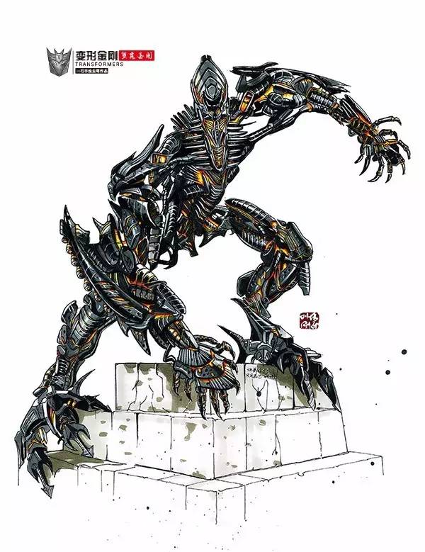 变形金刚手绘版,变形金刚手绘原稿
