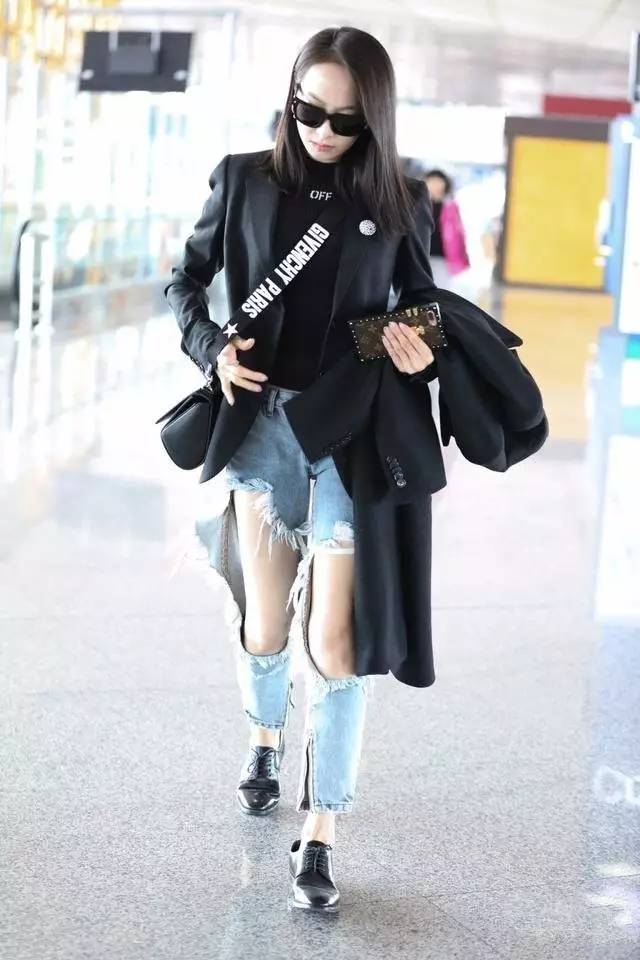 宋茜衣品图片,宋茜穿牛仔衣和牛仔裤