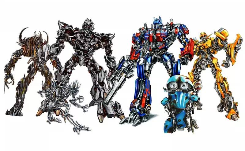 变形金刚手绘版,变形金刚手绘原稿