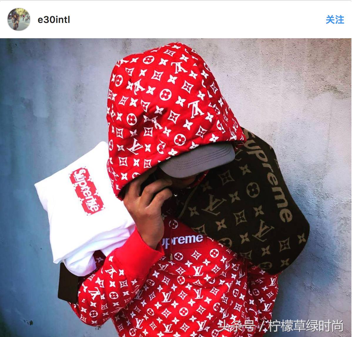 lv鑱斿悕supreme楣挎櫁,lvxsupreme璧扮