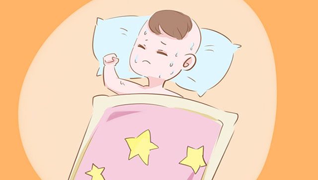 宝宝总是头上出汗怎么回事,宝宝脑袋出汗特别多是虚吗