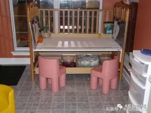 旧婴儿床的12个创意改造,旧婴儿床改成收纳架